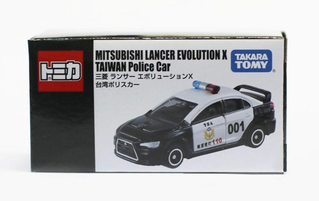 Taiwan Exclusive Tomica Mitsubishi Lancer Evolution X Taiwan Police Taiwanese Miniature Overseas Car, Car, [Product]
