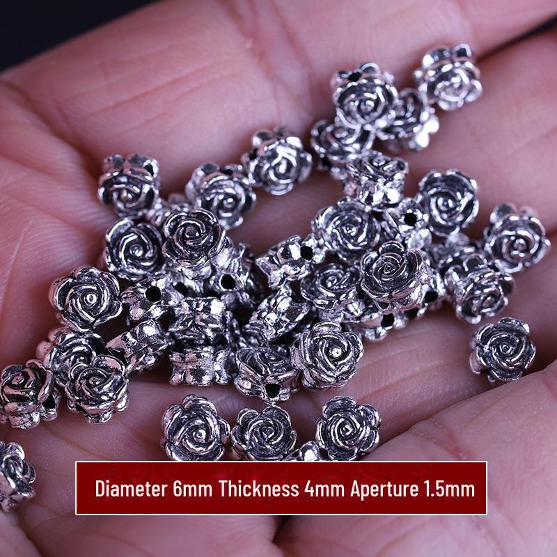 

Бусины из тибетского серебра в форме цветка: Аксессуары для подвесок и браслетов своими руками