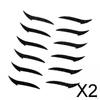 2xReusable Eyeliner Stickers Makeup Eyeshadow Cat Eye 6 Pair Black A