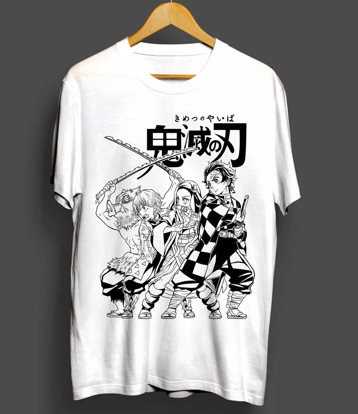 

Kimetsu No Yaiba New T-shirt Demon Killer Men s Cotton T-shirt Summer New Men s and Women s Streetwear 3XL