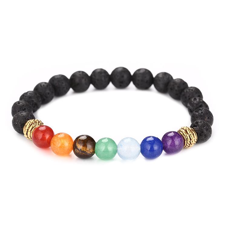 Volcanic Stone Natural Stone Agate Stone Beaded Bracelet Bracelet