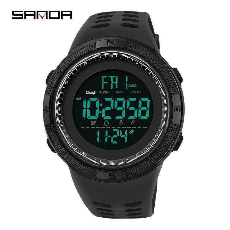 Sanda Ceas Sport Multifuncțional Luminos Impermeabil pentru Bărbați