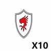 Middle Ages Empire Flag Pole Building Blocks Military Castle Lion Teutonic Knight Soldier Figures Roman Warrior Sheild Brick Toy