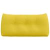 Back Cushion Light Yellow 100 x 24 x 50 cm Fabric