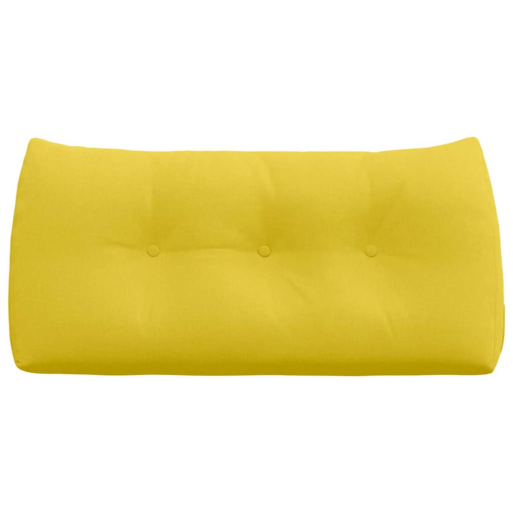 Back Cushion Light Yellow 100 x 24 x 50 cm Fabric