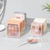 Organizer per il trucco da tavolo, espositore multi-cella, contenitore per cosmetici, blush, 7 scomparti, vassoio per ombretti in plastica