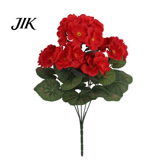 Silk Flower Arrangements Imitation Begonia Flowers All-Weather UV Resistant DIY Lifelike Artificial Plants Wedding Bouquet Realistic Look Decorations