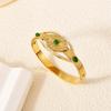 Titanium Steel New Eye Green Cat's Eye Bracelet Buckle Opening Light Luxury Hand Accessories