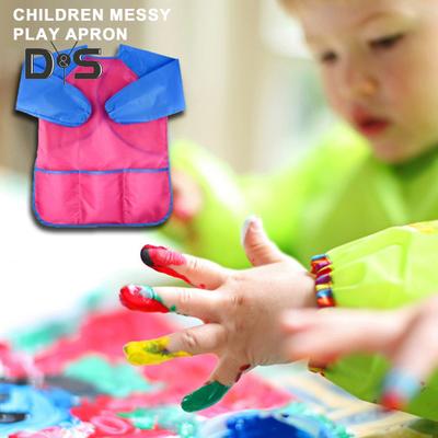 Wasserdichte Kunstschürze für Kinder mit langen Ärmeln, sauberer, benutzerfreundlicher und vielseitiger Malkittel für Kinder