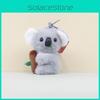 Cute Koala Cartoon Plush Keychain Doll With Short Plush Material Bag Decor Gift