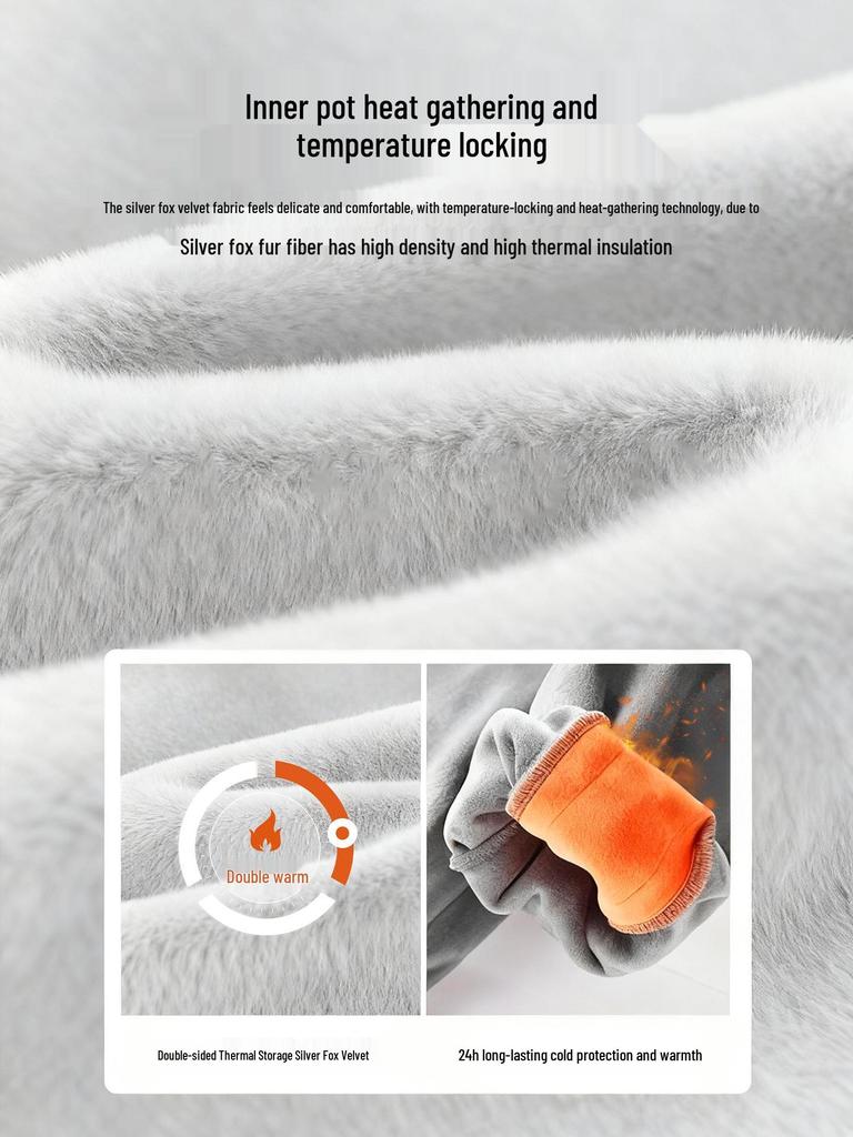 Men's Custom Three-in-One Mountain Climbing Suit for Autumn/Winter with Velvet and Logo Print