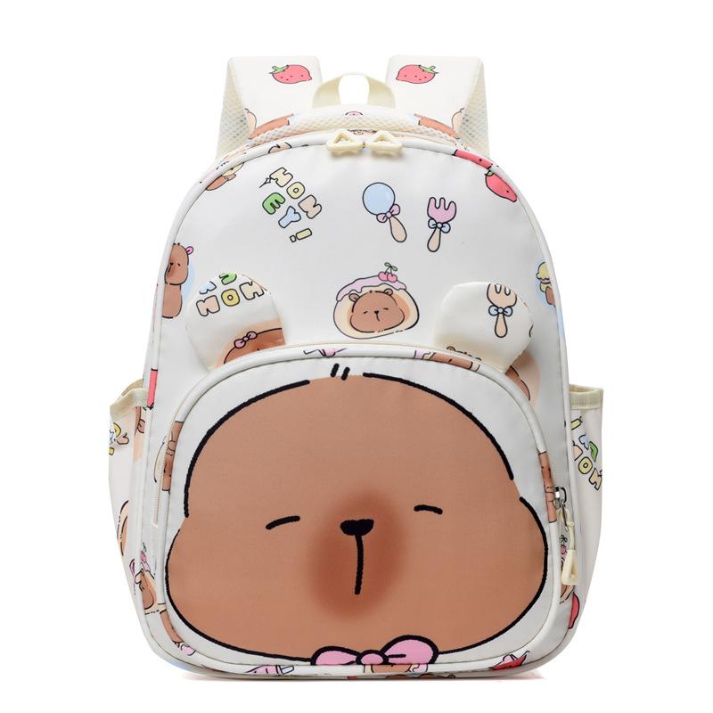

Stylish And Functional Cartoon School Bag For Children Comfortable Design Lightweight OffWhite