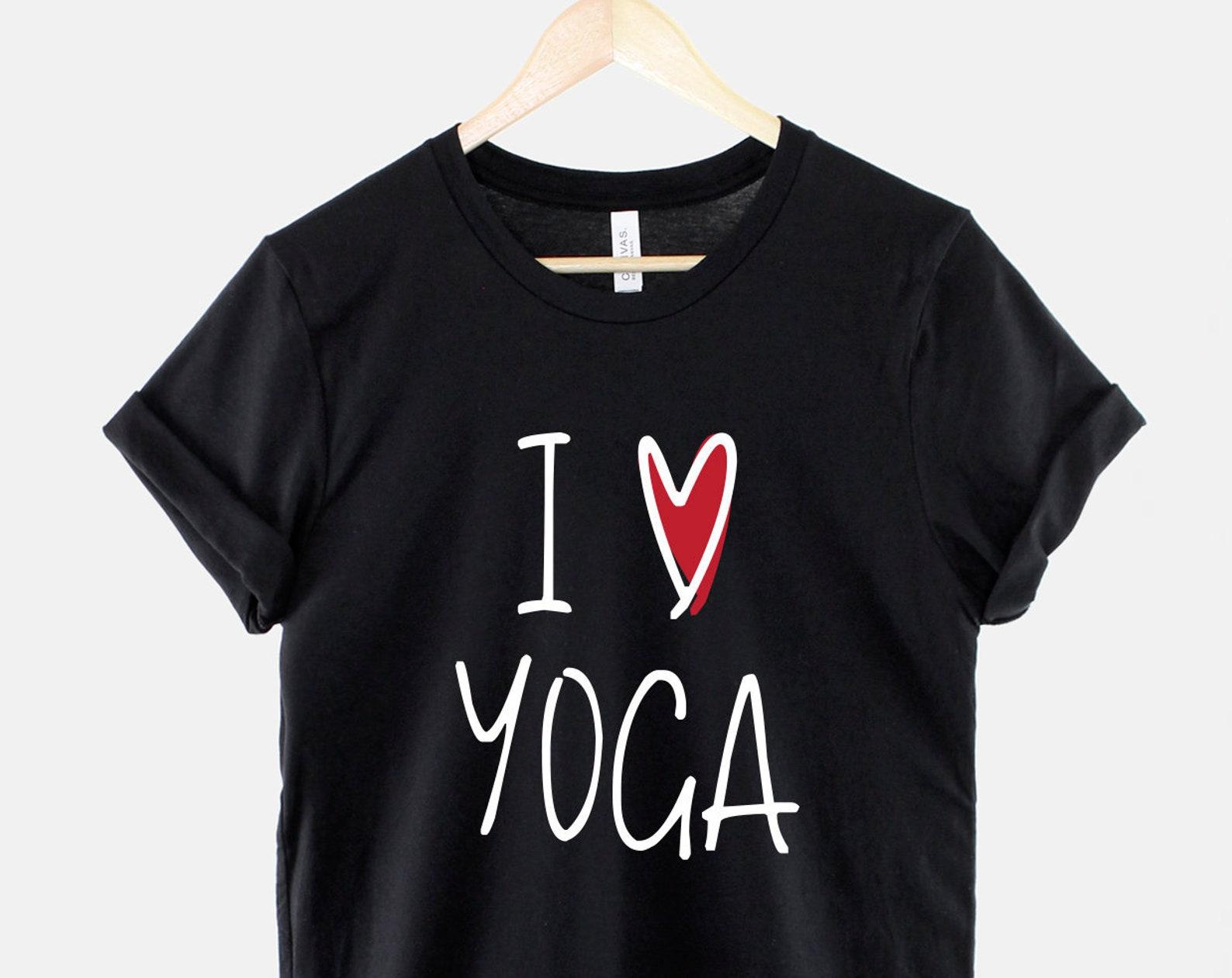I Heart Yoga Shirt, Good Vibes Peace Graphic Tee, Yoga Lover Gift 3XL