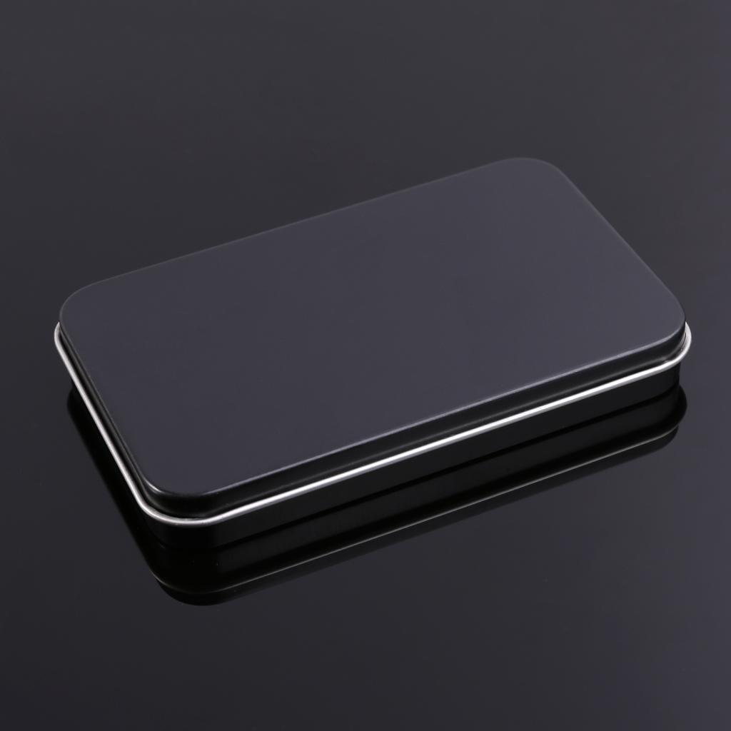 Organizer for Case Small Metal Tinplate Can Storage Box For Makeup Double Eyeli
