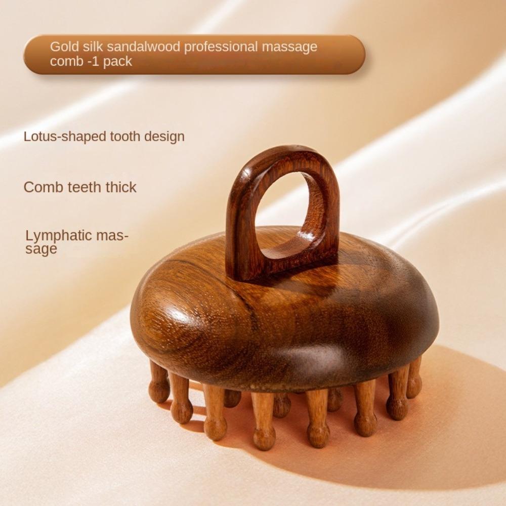 Wood Therapy Scalp Head Massager Multi-Functional Scraping Body Massagers Gifts Massage Comb