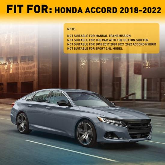 Carbon Inner Gear Console Shift Panel Box Cover Trim For Honda Accord 2018-