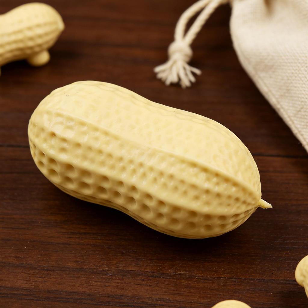 Cute Pea Nut Stress Relief Ball Fun Party Favors Soft Sensory Squeeze Toys for Adults Kids Teen Student Office Home Travel