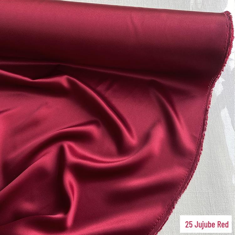 22 Momme Moerbeizijde Crêpe Satijn Stof voor Cheongsam, Beddengoed, Pyjama's en Haarelastiekjes.