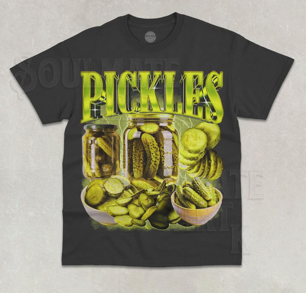 Pickles Unisex T-Shirt Funny Pickle Lover Jar Meme Food Lover Unisex Graphic Shirt