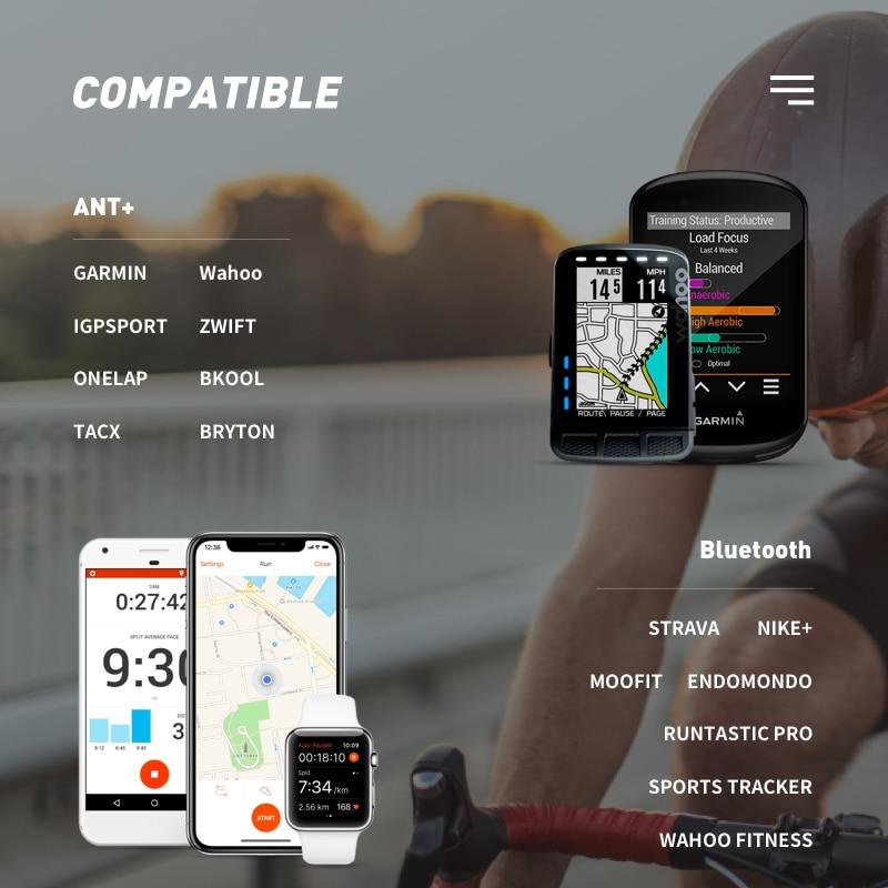 Mover H64 Heart Rate Sensor Dual Mode ANT+ & Bluetooth with Chest Strap Cycling Computer Bike Wahoo Garmin Sports Monitor