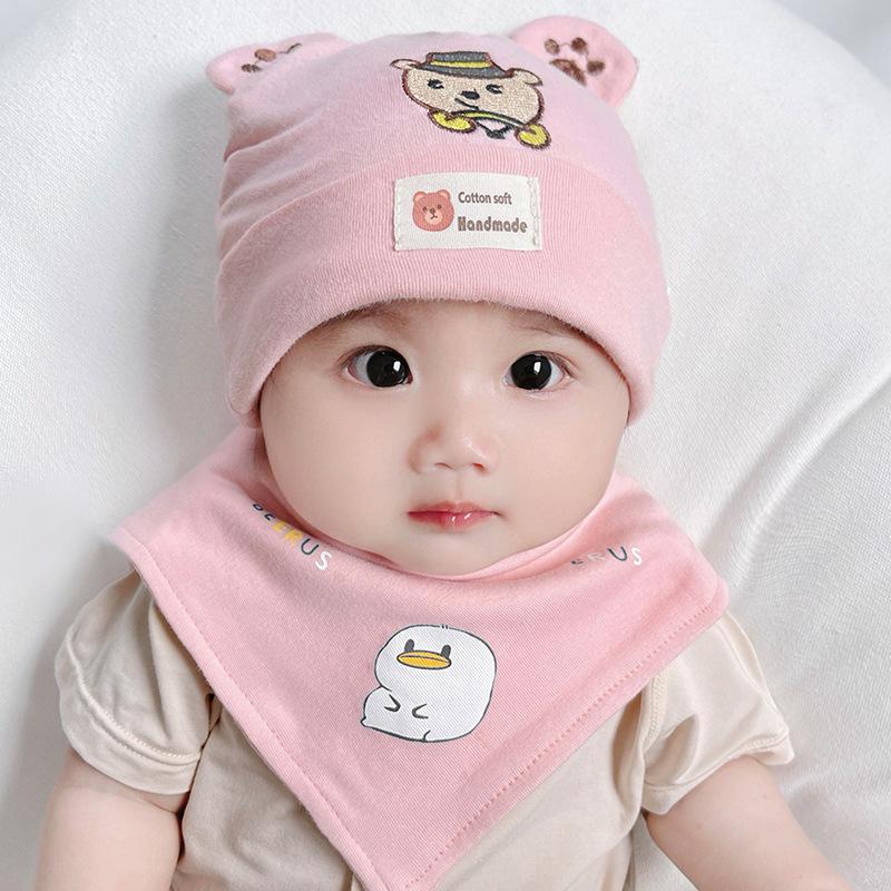 Katu Bear Infant Cotton Pullover Hat for 3-12 Months - Spring/Autumn Boys & Girls