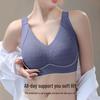 Plus Size Seamless Full-Cup Bra: Minimizing, Anti-Sagging, Adjustable Support for Large Busts.