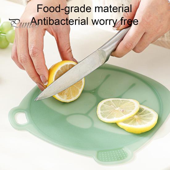 Portable Chopping Board Flexible TPU Cutting Board, Cute Bear Shape, Non-slip Foldable For Fruits Easy to Clean Multipurpose Kitchen Tool, for