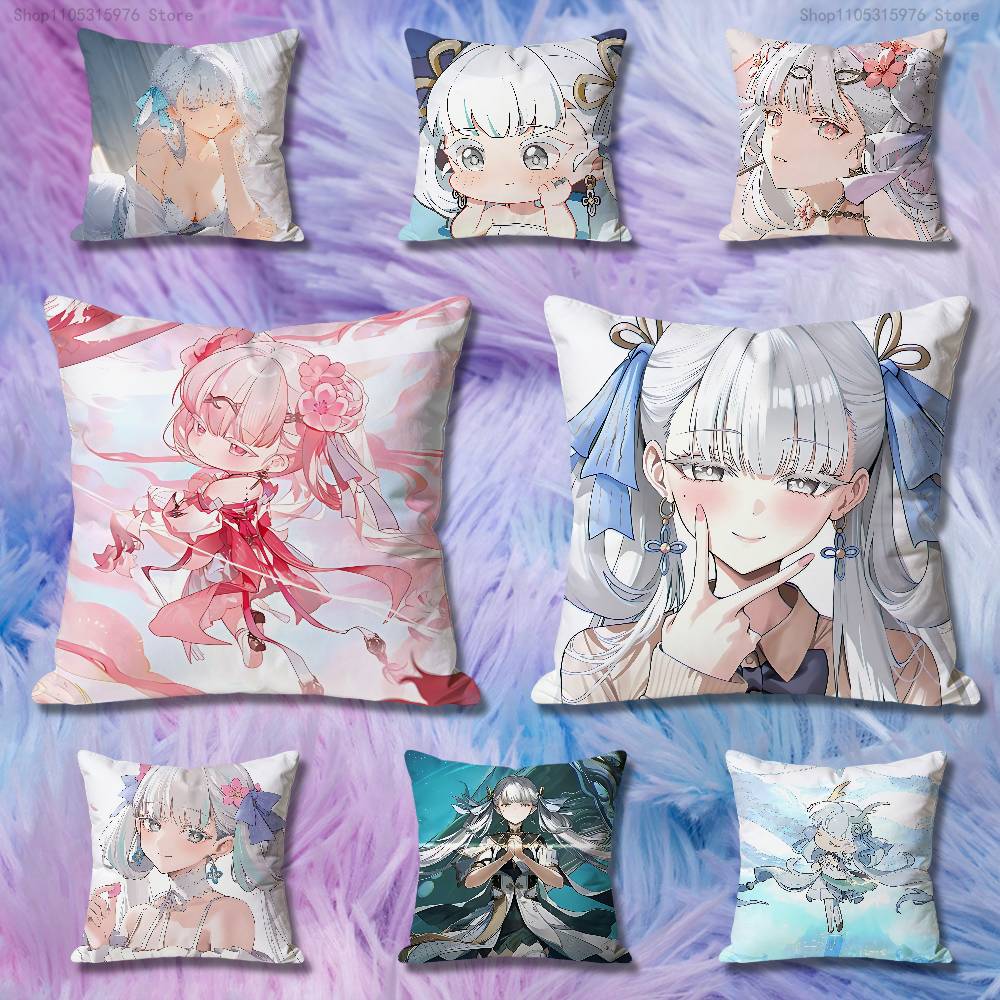 JJinhsi WWuthering Waves Anime Celebrity Merchandise AllMatch Printed Pillow Case Sofa Car Office Room Decoration Protector