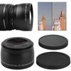 Teleconverter Telephoto Conversion Telephoto Extender with Lens Hood for Camera 5x Optical 55mm to 62mm Lens, Lenses, Extender,