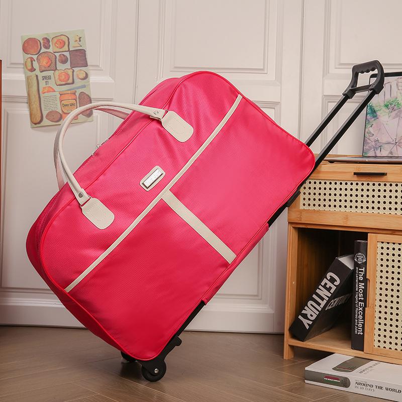 Korean Style Large Travel Trolley Bag - Lightweight, Foldable Carry-On for Women, Men & Students