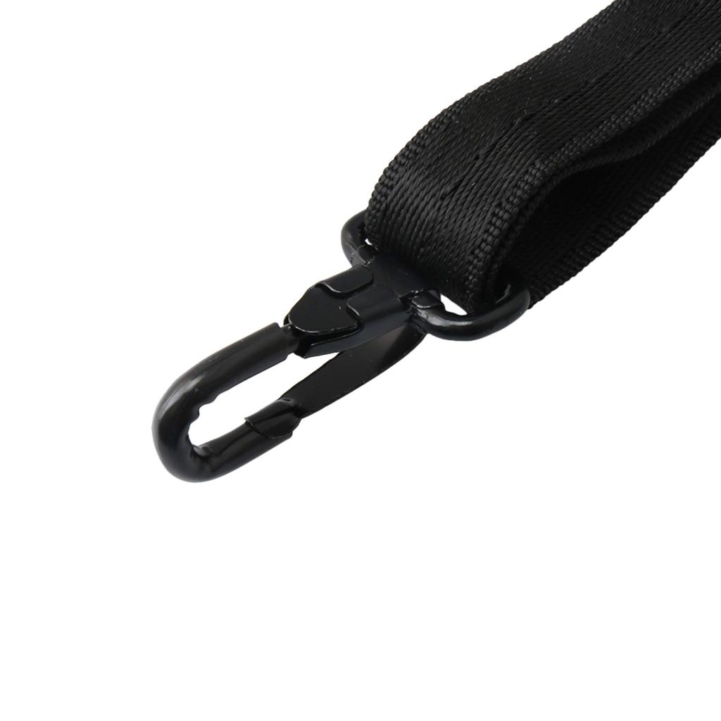 Yibuy Nylon Saxophone Neck Strap Shoulder Strap Harness Belt Adjustable with Clasp for Tenor Saxophone Playing, Black
