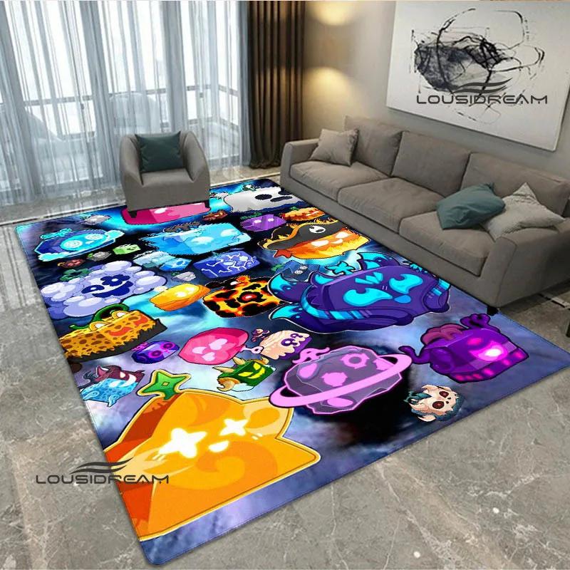 3D game B-blox fruits printed carpet Non -slip carpet bedroom decoration living room decoration washroom floor mat birthday gift
