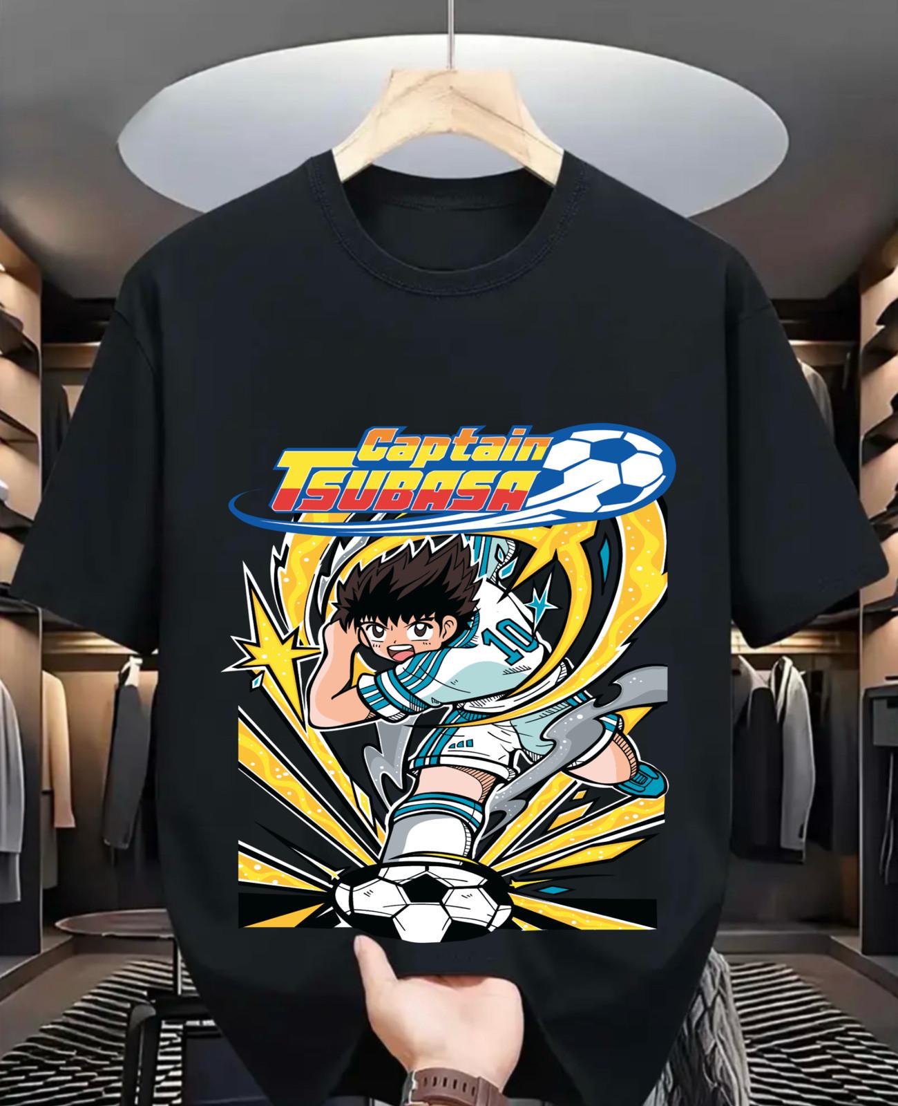 Kojiro Hyuga T-Shirt Mens Womens Tees Top Captain Tsubasa Anime Football Manga mark landers toho 4XL
