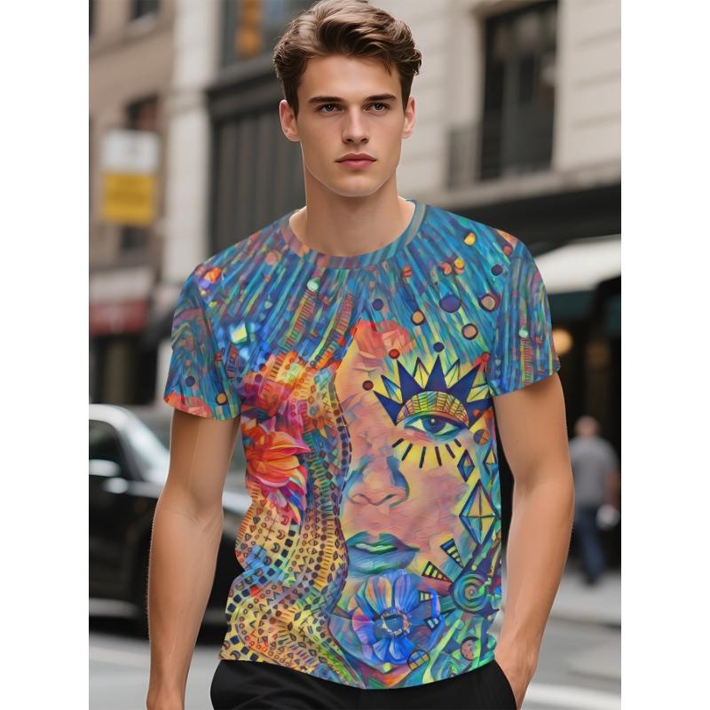 

Африканские футболки с графикой Красочное абстрактное искусство 3D-принт Мужская Женская футболка Праздничная уличная одежда Футболки Харадзюку Одежда 5XL разноцветный