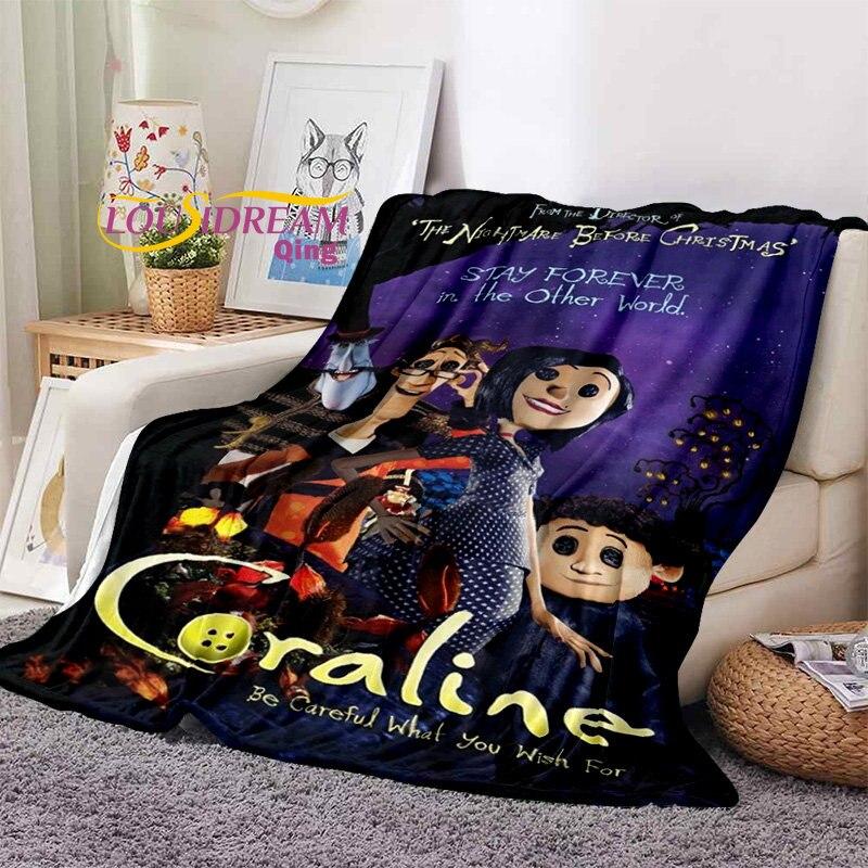 Cartoon Coraline Weiche Decke Flanell Decke Bett Decke Weiche Cartoon Gedruckt Bettdecke Bettdecke Sofa Geschenk