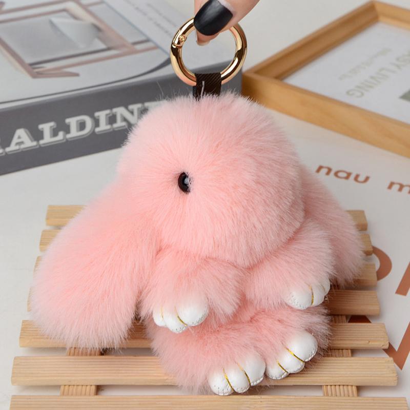 14CM Coniglio Peluche Carino e Soffice Pompon di Peluche Coniglietto su Borsa Portachiavi per Auto Gioiello Femminile Bambole per Feste Fascino per Borsa Regalo Ragazze