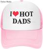 I Love Hot Moms Bucket Hat Unisex Adult I Heart Hot Moms Adjustable Baseball Cap Gift Hats Mesh Trucker Caps Unisex Womens