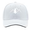 Mountain Pine Forest Camouflage Silhouette Graphic Sandwich Baseball Cap Sun Cap Outdoor Workouts Hat