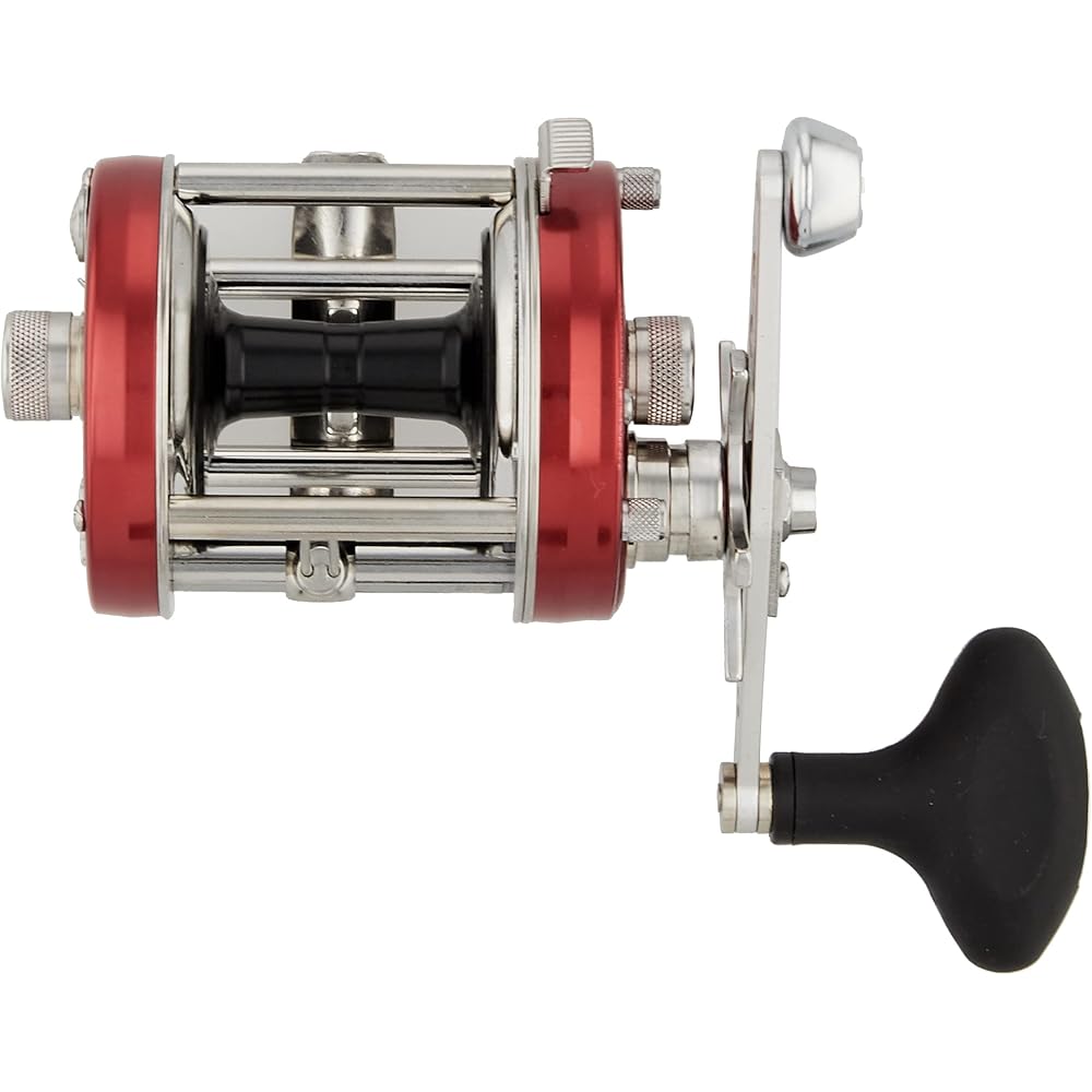 AbuGarcia Ambassadeur 6501CS Rocket Red Left Hand Counterbalance Handle Round Fishing Reel