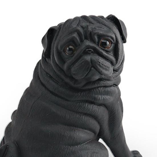 Simulated Dog Model PVC Pug Schnauzer Poodle Labrador Cocker Spaniel Figurine Statue Sculpture Decoration Ornament Educational Animal Toy