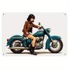 Retro Metal Tin Sign Car Engines & Characters Decor for Garage Man Cave 20x30 Cm