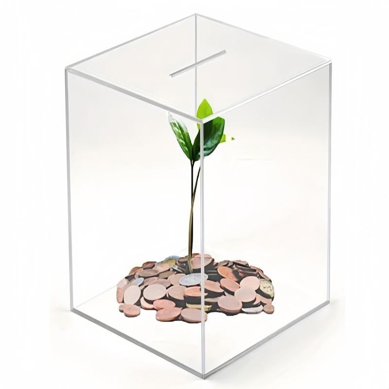 1Pc Adult Piggy Bank, Transparent Acrylic Can Not Open Piggy Bank, Cash Box, Adult Piggy Bank Halloween/Thanksgiving/ Gifts