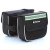 Mountain Bike Handlebar Top Tube Saddle Bag 3-in-1 Cycling Storage Pouch Black No