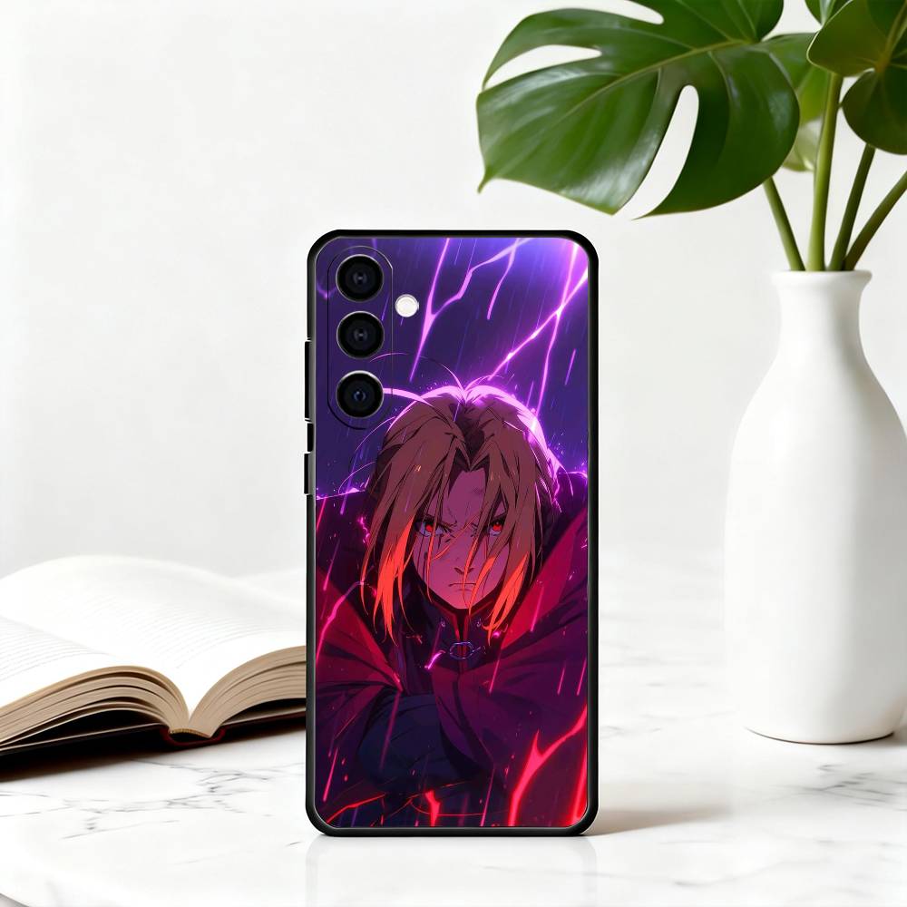 

A-Alchemist F-Fullmetal E-Edward E-Elric-EE Phone Case For Samsung Galaxy A73,A72,A71,A70,A53,A52,A51,Others Soft Black Cover Samsung a42 5g
