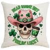 Stile Retro Occidentale. Decorazione per Festa Festival di San Patrizio Copricuscino per Divano di Casa