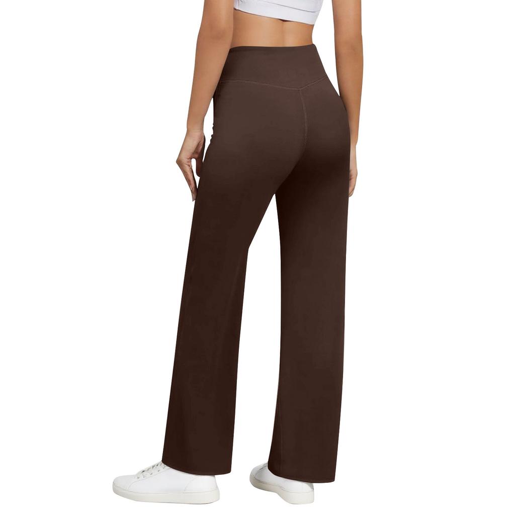 Yoga Pants Women Wide Leg Pants High Waist Stretch Dress Loose Casual Sweatpants With Pockets