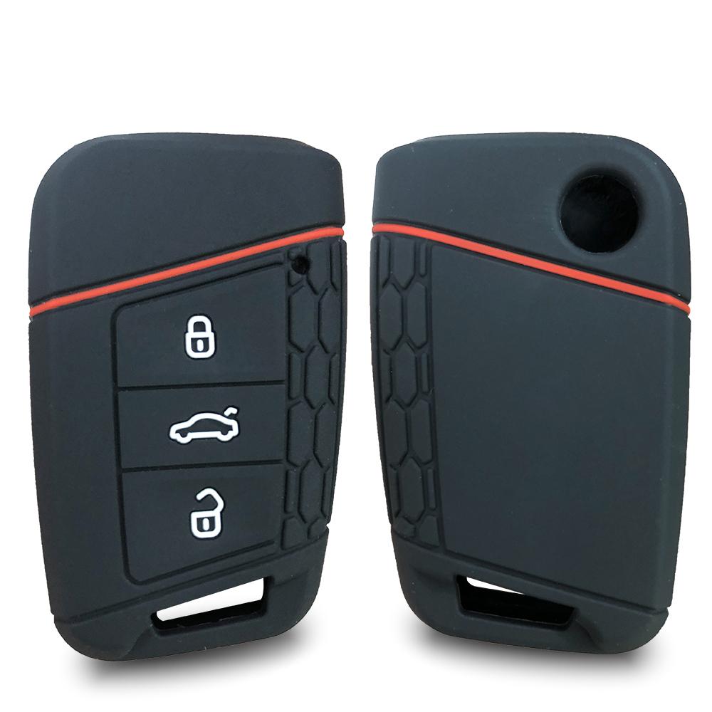 

Keyless Remote Protection For Vw Volkswagen Magotan Passat B8 Skoda Superb Kodiaq A7 Soft Car Key Case Fob Holder Cover