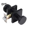 Black Door Knob with Deadbolt Adjustable Design Simple Installation Heavy Duty Modern Front Door Handle Deadbolt Set