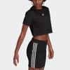 Adidas Originals T Shirt Women's Black (Unisex) Crop Tops H37882