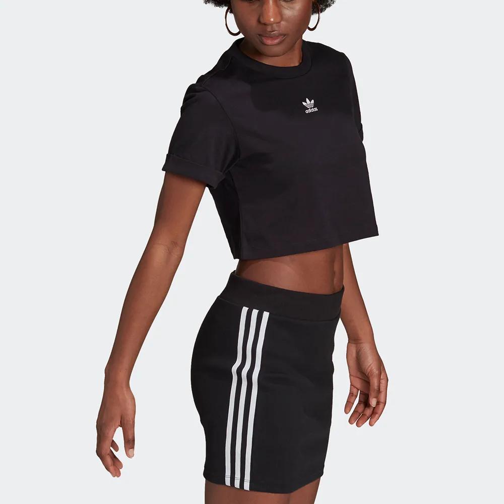 Adidas Originals T Shirt Women's Black (Unisex) Crop Tops H37882